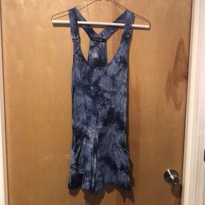 Blue tye dye romper